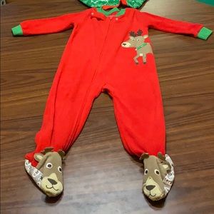 Fleece Christmas pajamas
